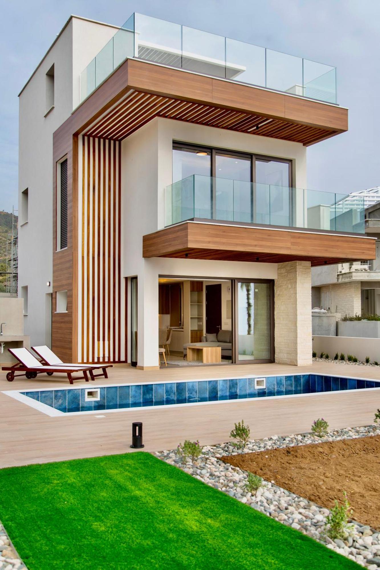 Santa Barbara Seafront Villas W Jacuzzi Pool Paphos Esterno foto